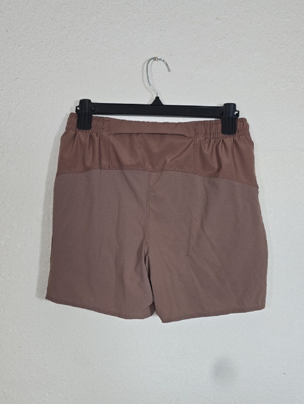 Men's Brown Performance Drawstring Shorts - Picture 2 of 3